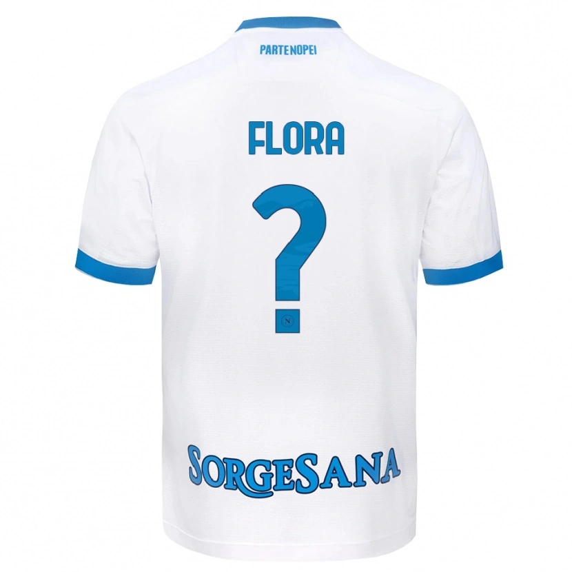 Danxen Herren Massimiliano Flora #0 Weiß Hellblau Auswärtstrikot Trikot 2026/27 T-Shirt