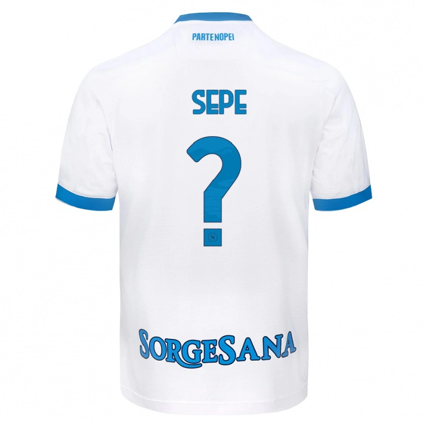 Danxen Herren Mauro Sepe #0 Weiß Hellblau Auswärtstrikot Trikot 2026/27 T-Shirt