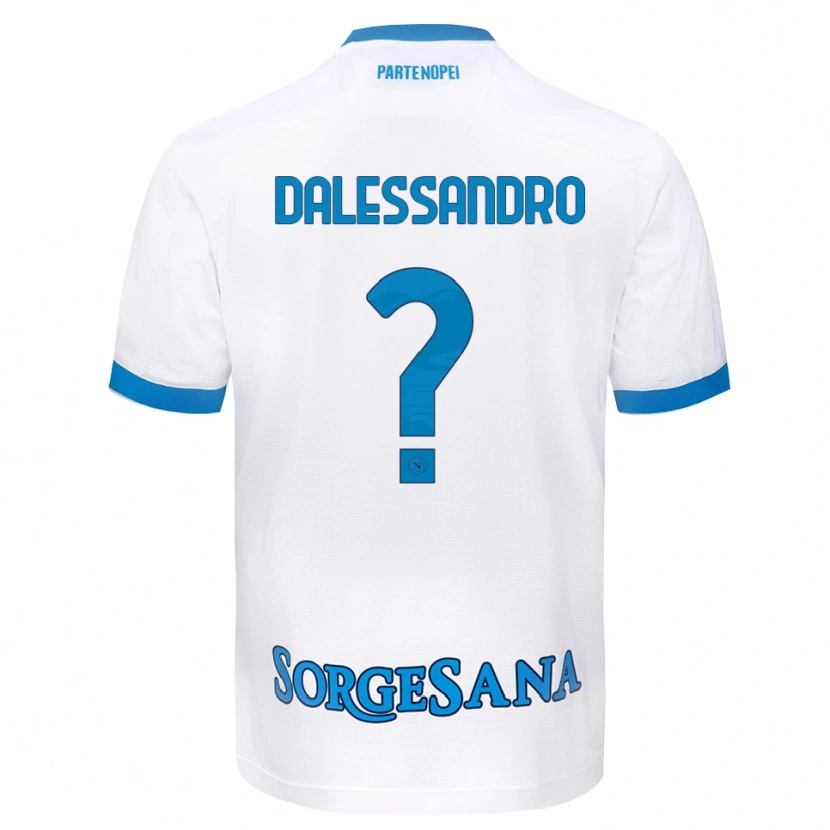 Danxen Herren Nicola Dalessandro #0 Weiß Hellblau Auswärtstrikot Trikot 2026/27 T-Shirt