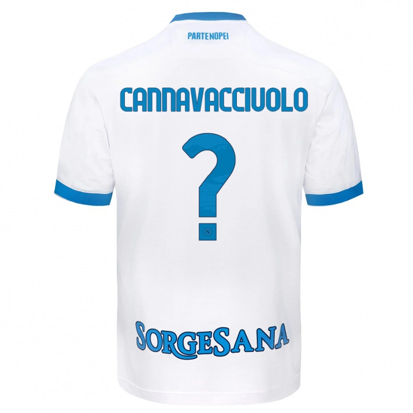 Danxen Herren Luigi Pio Cannavacciuolo #0 Weiß Hellblau Auswärtstrikot Trikot 2026/27 T-Shirt