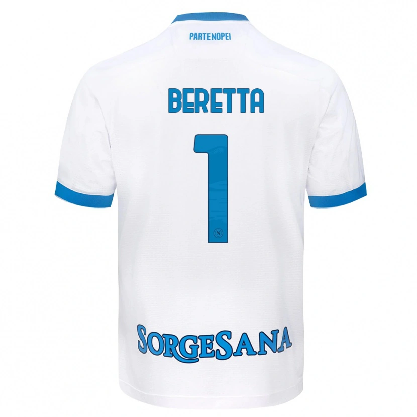 Danxen Herren Beatrice Beretta #1 Weiß Hellblau Auswärtstrikot Trikot 2026/27 T-Shirt