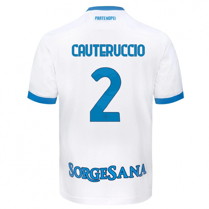 Danxen Herren Walter Cauteruccio #2 Weiß Hellblau Auswärtstrikot Trikot 2026/27 T-Shirt