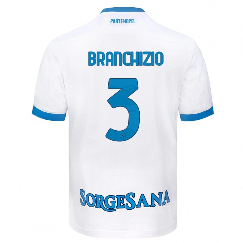 Danxen Herren Agostino Branchizio #3 Weiß Hellblau Auswärtstrikot Trikot 2026/27 T-Shirt