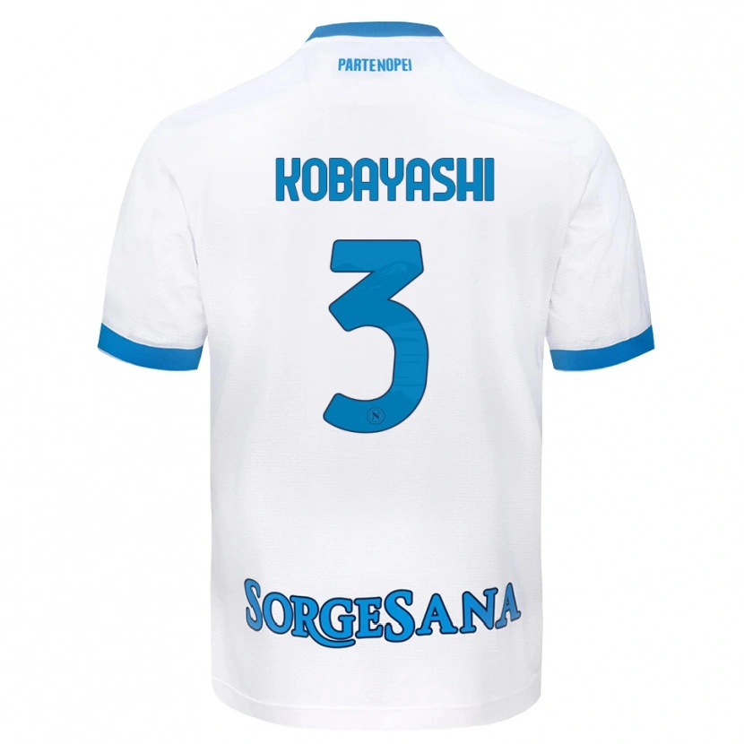 Danxen Herren Miharu Kobayashi #3 Weiß Hellblau Auswärtstrikot Trikot 2026/27 T-Shirt