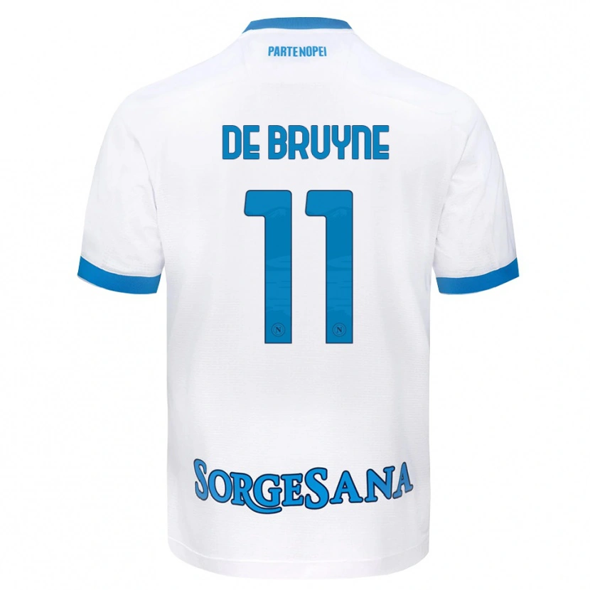 Danxen Herren Kevin De Bruyne #11 Weiß Hellblau Auswärtstrikot Trikot 2026/27 T-Shirt