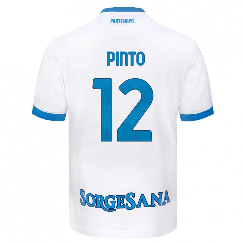 Danxen Herren Ciro Pinto #12 Weiß Hellblau Auswärtstrikot Trikot 2026/27 T-Shirt