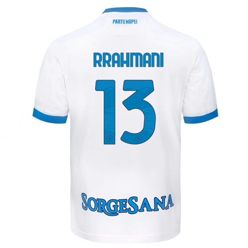 Danxen Herren Amir Rrahmani #13 Weiß Hellblau Auswärtstrikot Trikot 2026/27 T-Shirt