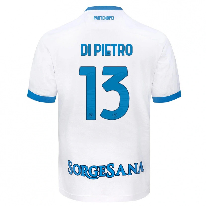 Danxen Herren Ciro Di Pietro #13 Weiß Hellblau Auswärtstrikot Trikot 2026/27 T-Shirt