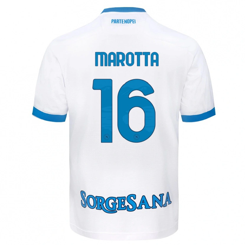 Danxen Herren Gabriele Marotta #16 Weiß Hellblau Auswärtstrikot Trikot 2026/27 T-Shirt