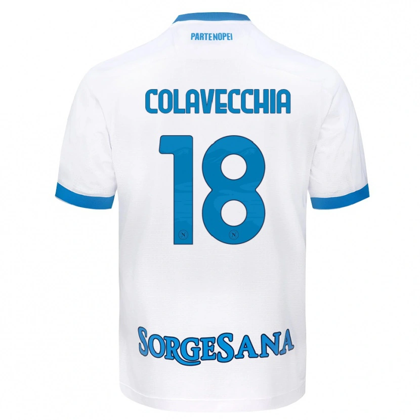 Danxen Herren Pasquale Colavecchia #18 Weiß Hellblau Auswärtstrikot Trikot 2026/27 T-Shirt