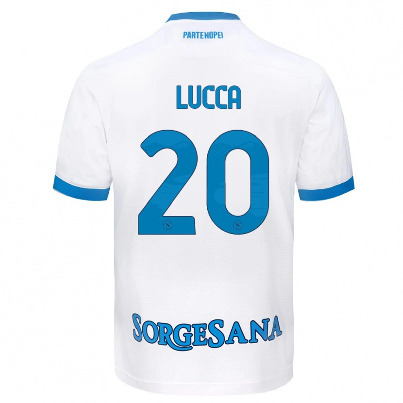 Danxen Herren Lorenzo Lucca #20 Weiß Hellblau Auswärtstrikot Trikot 2026/27 T-Shirt