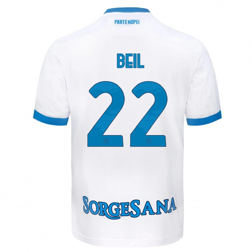 Danxen Herren Vivien Beil #22 Weiß Hellblau Auswärtstrikot Trikot 2026/27 T-Shirt