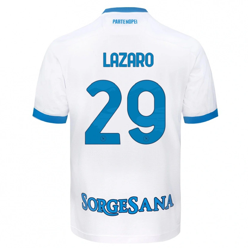 Danxen Herren Paloma Lázaro #29 Weiß Hellblau Auswärtstrikot Trikot 2026/27 T-Shirt