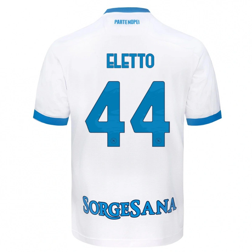 Danxen Herren Francesco Eletto #44 Weiß Hellblau Auswärtstrikot Trikot 2026/27 T-Shirt