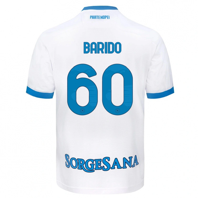 Danxen Herren Francisco Baridó #60 Weiß Hellblau Auswärtstrikot Trikot 2026/27 T-Shirt