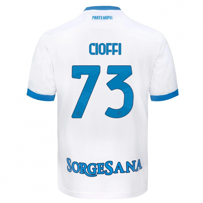 Danxen Herren Antonio Cioffi #73 Weiß Hellblau Auswärtstrikot Trikot 2026/27 T-Shirt