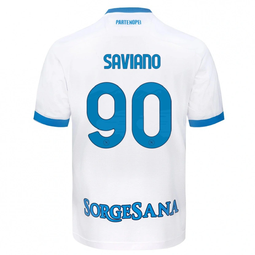 Danxen Herren Raffaele Saviano #90 Weiß Hellblau Auswärtstrikot Trikot 2026/27 T-Shirt