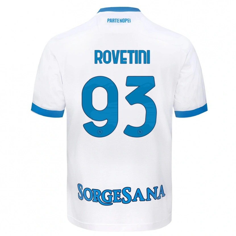 Danxen Herren Alessandro Rovetini #93 Weiß Hellblau Auswärtstrikot Trikot 2026/27 T-Shirt