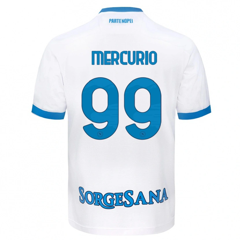 Danxen Herren Giovanni Mercurio #99 Weiß Hellblau Auswärtstrikot Trikot 2026/27 T-Shirt