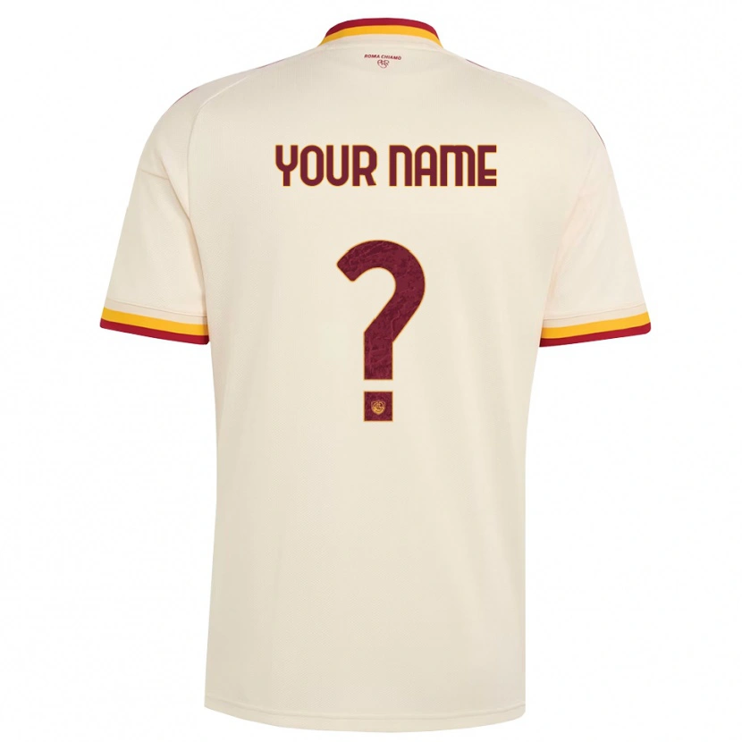 Danxen Herren Ihren Namen #0 Champagner Rot Gelb Auswärtstrikot Trikot 2026/27 T-Shirt