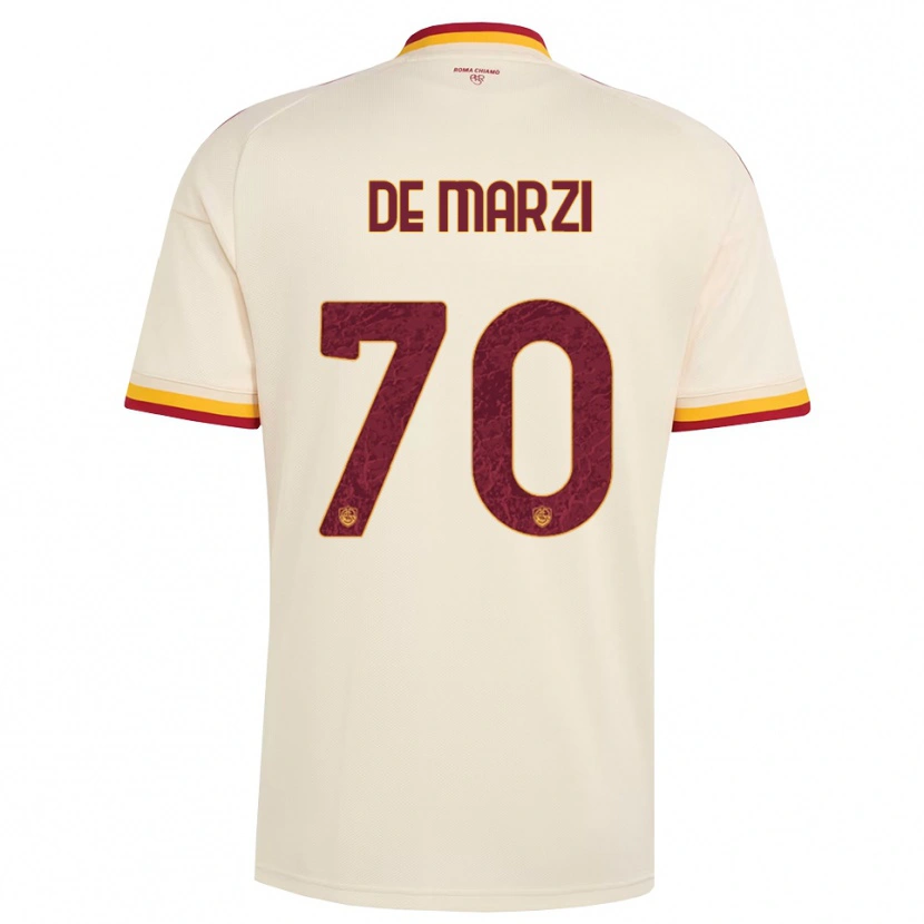 Danxen Herren Giorgio De Marzi #70 Champagner Rot Gelb Auswärtstrikot Trikot 2026/27 T-Shirt