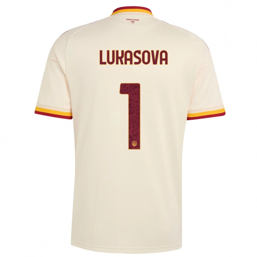 Danxen Herren Olivie Lukášová #1 Champagner Rot Gelb Auswärtstrikot Trikot 2026/27 T-Shirt