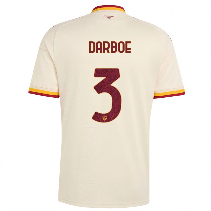 Danxen Herren Balagie Darboe #3 Champagner Rot Gelb Auswärtstrikot Trikot 2026/27 T-Shirt