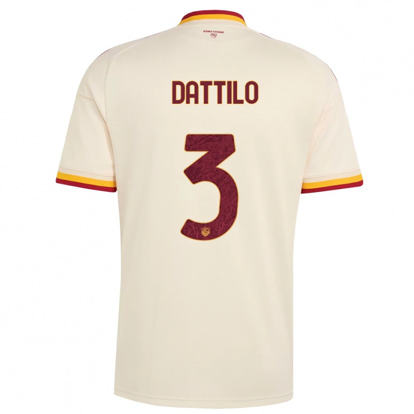 Danxen Herren Lorenzo Dattilo #3 Champagner Rot Gelb Auswärtstrikot Trikot 2026/27 T-Shirt
