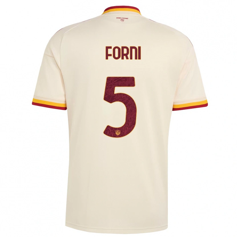 Danxen Herren Matteo Forni #5 Champagner Rot Gelb Auswärtstrikot Trikot 2026/27 T-Shirt