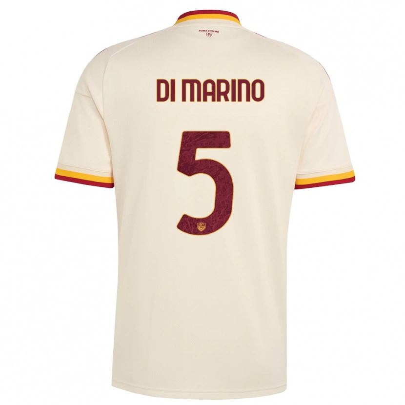 Danxen Herren Baldo Di Marino #5 Champagner Rot Gelb Auswärtstrikot Trikot 2026/27 T-Shirt