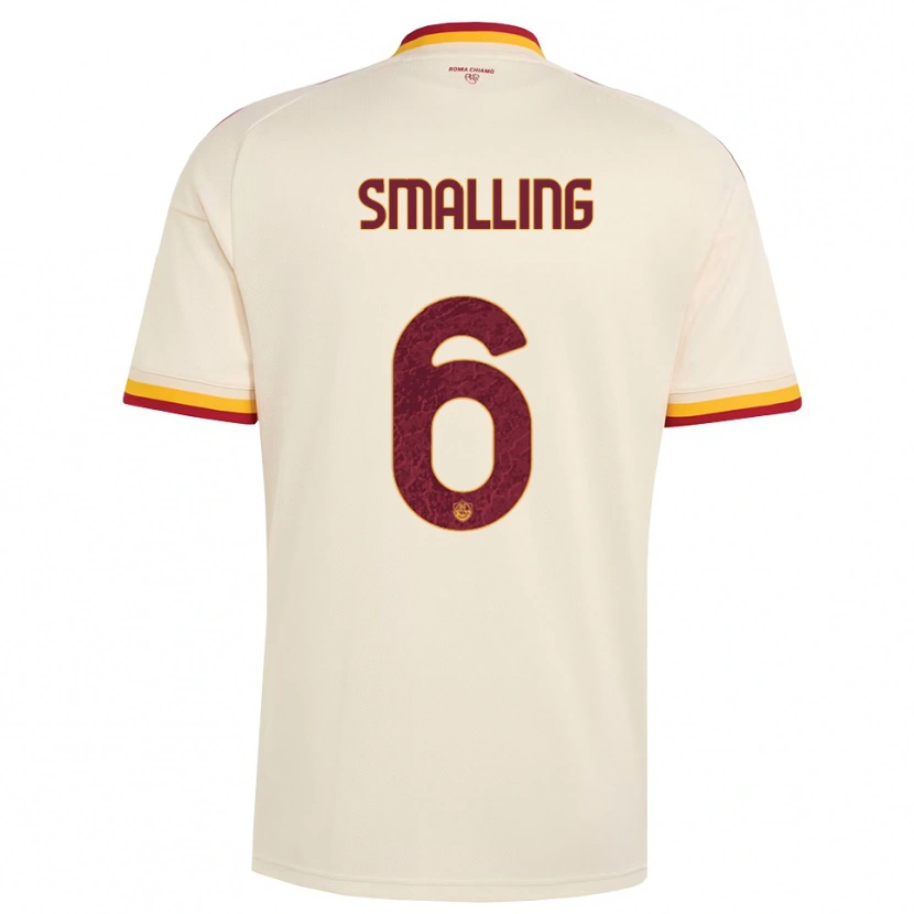 Danxen Herren Chris Smalling #6 Champagner Rot Gelb Auswärtstrikot Trikot 2026/27 T-Shirt