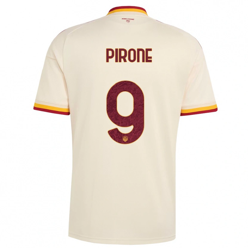 Danxen Herren Valeria Pirone #9 Champagner Rot Gelb Auswärtstrikot Trikot 2026/27 T-Shirt
