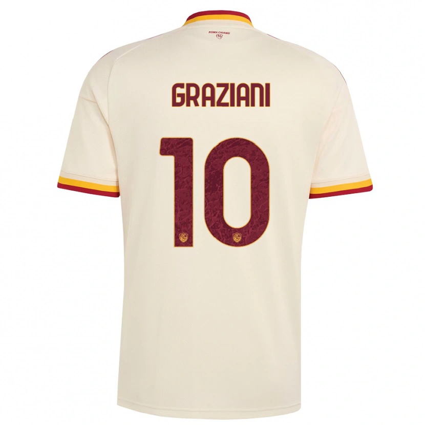 Danxen Herren Leonardo Graziani #10 Champagner Rot Gelb Auswärtstrikot Trikot 2026/27 T-Shirt