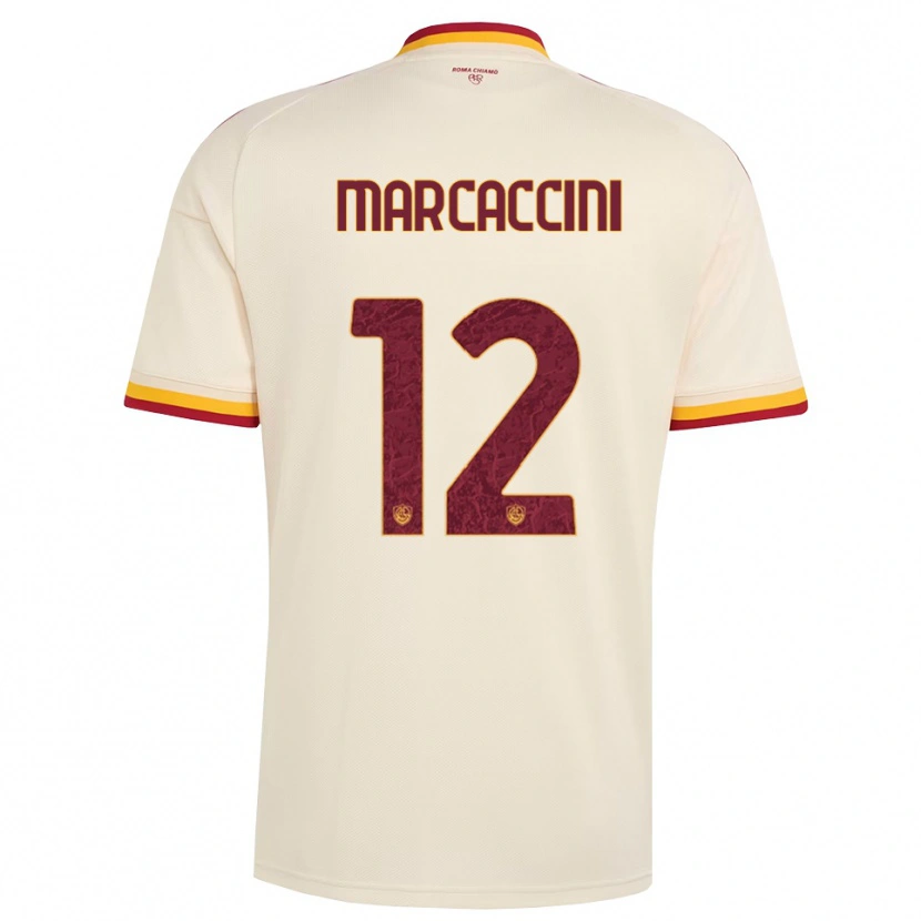 Danxen Herren Alessio Marcaccini #12 Champagner Rot Gelb Auswärtstrikot Trikot 2026/27 T-Shirt