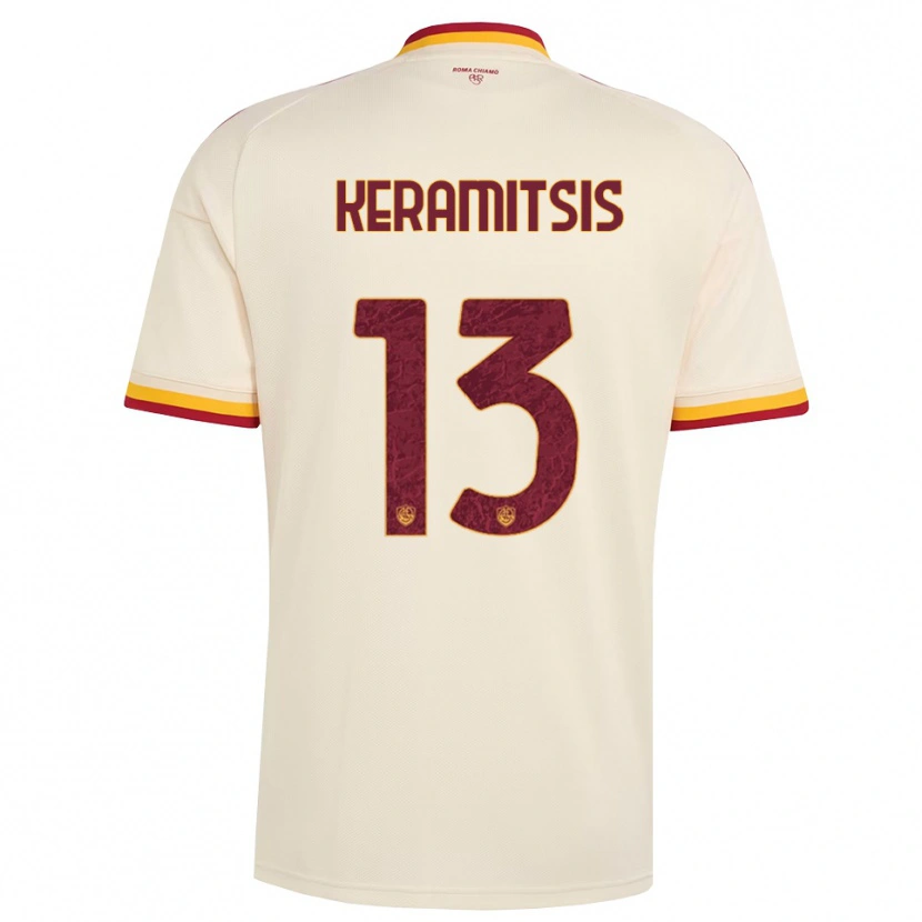 Danxen Herren Dimitrios Keramitsis #13 Champagner Rot Gelb Auswärtstrikot Trikot 2026/27 T-Shirt