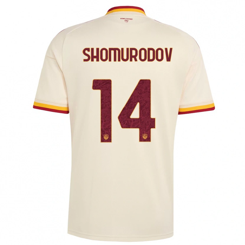 Danxen Herren Eldor Shomurodov #14 Champagner Rot Gelb Auswärtstrikot Trikot 2026/27 T-Shirt