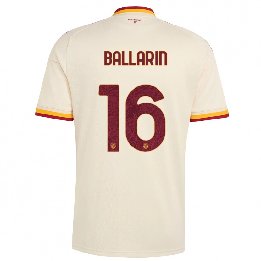 Danxen Herren Francesco Ballarin #16 Champagner Rot Gelb Auswärtstrikot Trikot 2026/27 T-Shirt