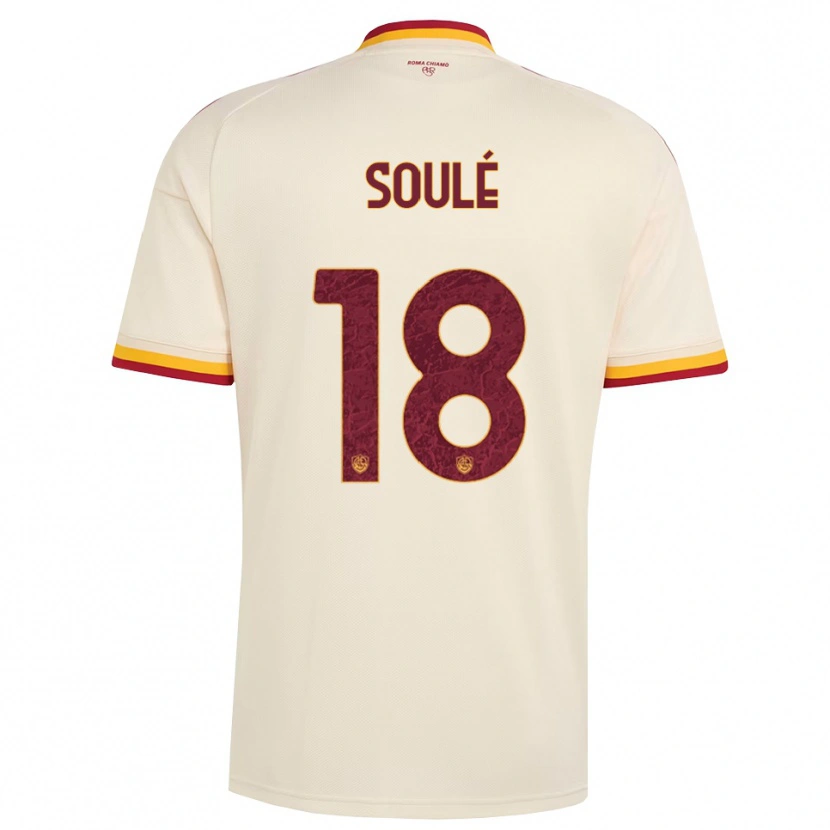 Danxen Herren Matías Soulé #18 Champagner Rot Gelb Auswärtstrikot Trikot 2026/27 T-Shirt