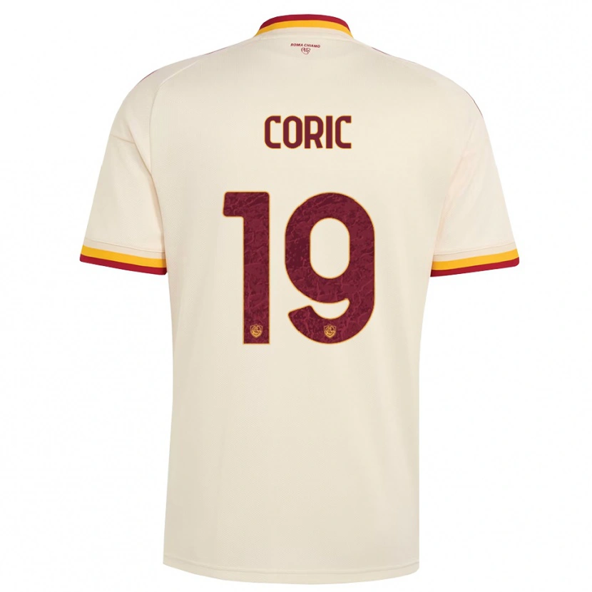 Danxen Herren Ante Coric #19 Champagner Rot Gelb Auswärtstrikot Trikot 2026/27 T-Shirt