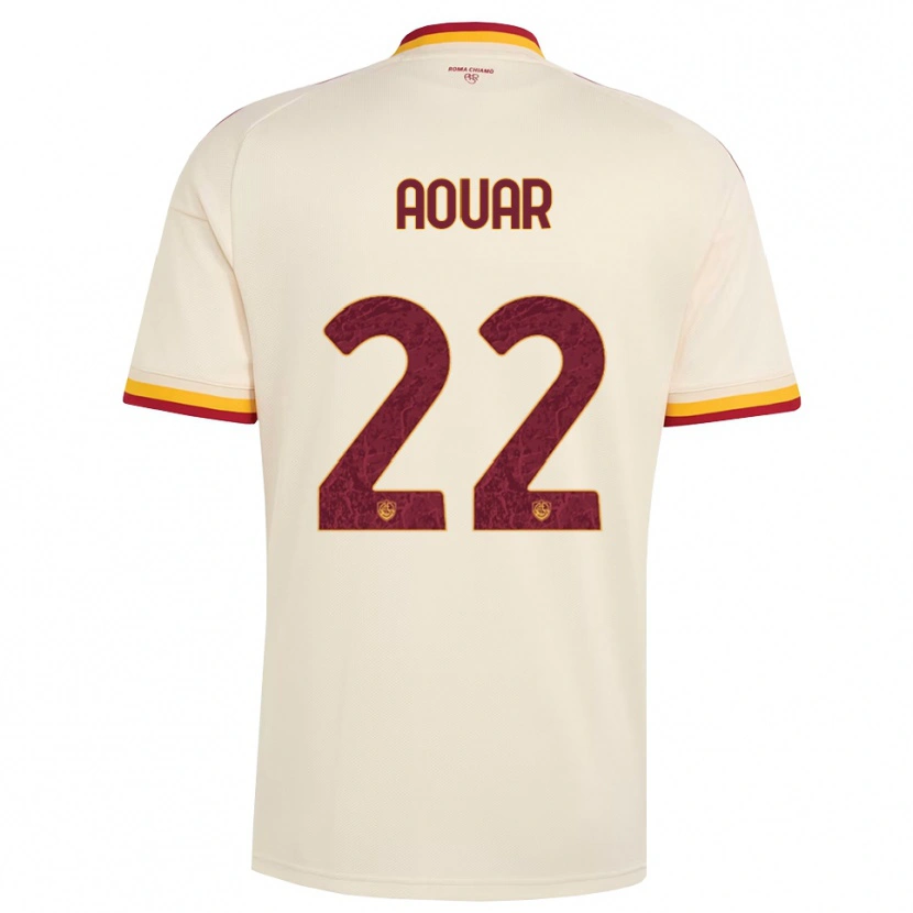 Danxen Herren Houssem Aouar #22 Champagner Rot Gelb Auswärtstrikot Trikot 2026/27 T-Shirt