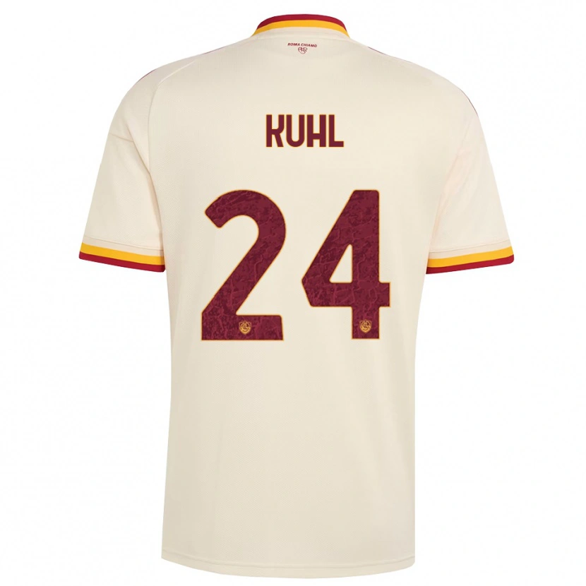 Danxen Herren Kathrine Møller Kühl #24 Champagner Rot Gelb Auswärtstrikot Trikot 2026/27 T-Shirt