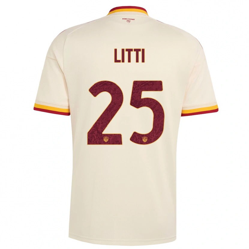 Danxen Herren Marco Litti #25 Champagner Rot Gelb Auswärtstrikot Trikot 2026/27 T-Shirt