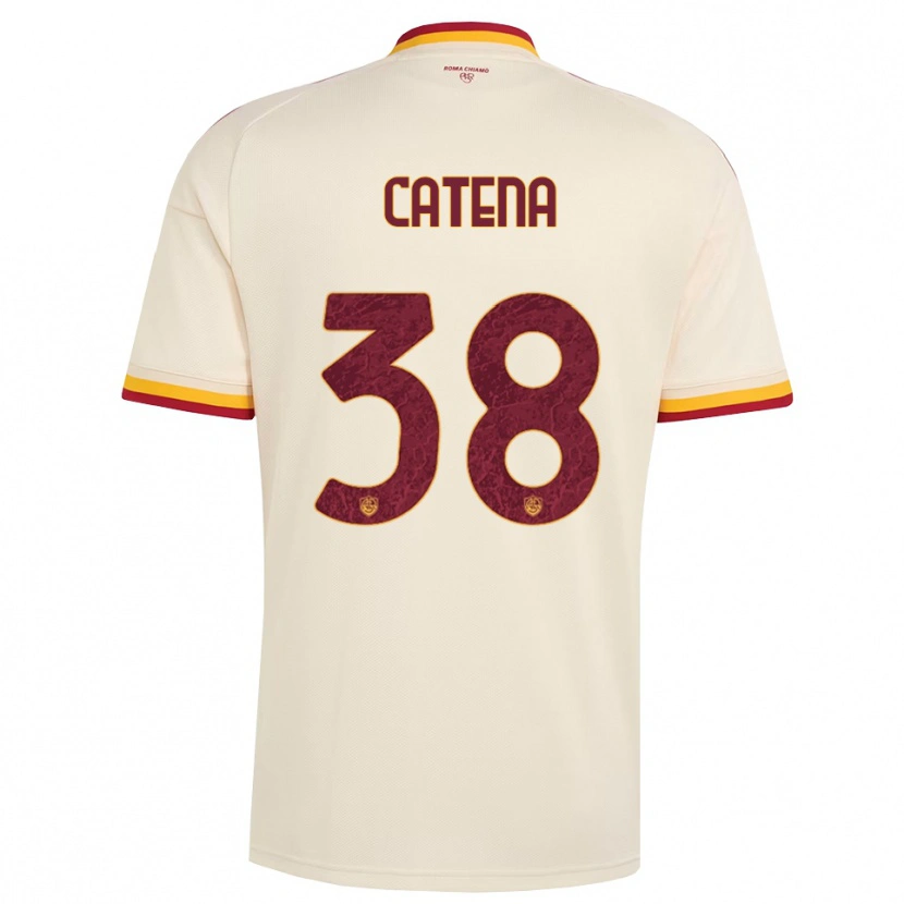 Danxen Herren Giada Catena #38 Champagner Rot Gelb Auswärtstrikot Trikot 2026/27 T-Shirt