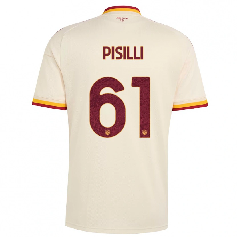 Danxen Herren Niccolò Pisilli #61 Champagner Rot Gelb Auswärtstrikot Trikot 2026/27 T-Shirt