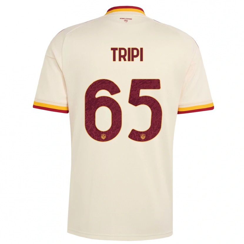 Danxen Herren Filippo Tripi #65 Champagner Rot Gelb Auswärtstrikot Trikot 2026/27 T-Shirt