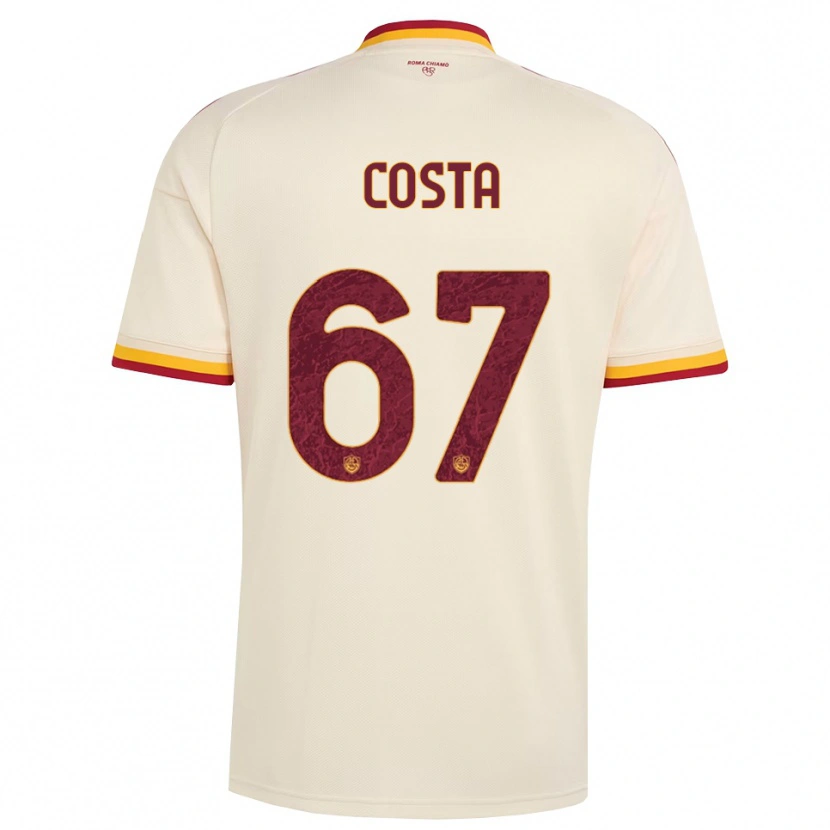 Danxen Herren João Costa #67 Champagner Rot Gelb Auswärtstrikot Trikot 2026/27 T-Shirt