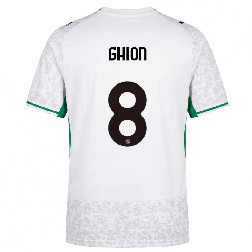 Danxen Herren Andrea Ghion #8 Weiß Schwarz Grün Auswärtstrikot Trikot 2026/27 T-Shirt