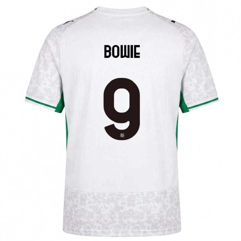 Danxen Herren Kieron Bowie #9 Weiß Schwarz Grün Auswärtstrikot Trikot 2026/27 T-Shirt