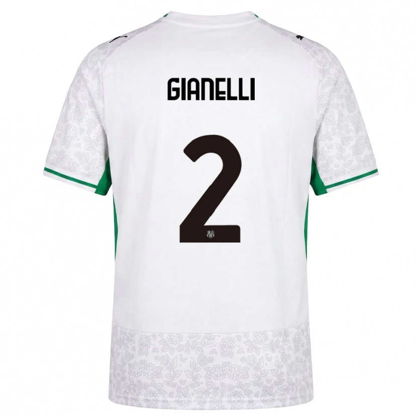 Danxen Herren Christian Gianelli #2 Weiß Schwarz Grün Auswärtstrikot Trikot 2026/27 T-Shirt