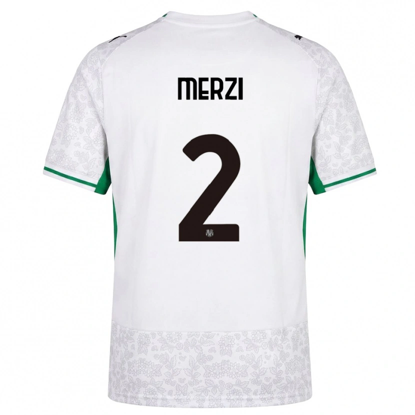 Danxen Herren Matteo Merzi #2 Weiß Schwarz Grün Auswärtstrikot Trikot 2026/27 T-Shirt